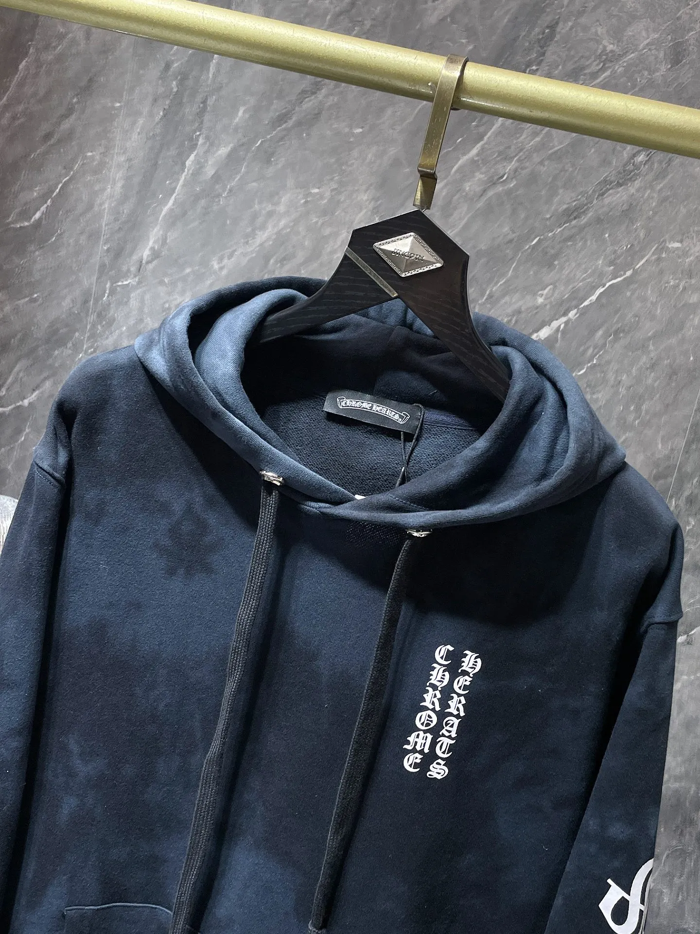 P252 Chrome Hearts 24ss High-weight, environmentally friendly and high-quality top-grade fabric Horseshoe tie-dyed hoodie pullover sweatshirt Imported environmentally friendly glue printing and dyeing Counter synchronization 1:1 replica version Recommended color: tie dyeing Code number: S, M, L, XL